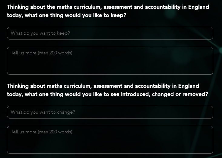 To all colleagues, friends, communities, organisations across mathematical sciences/mathematical education

Please share &amp; help us by answering (pref by 16 Oct) these 2 basic questions

via mathshorizons.uk/get-involved

which will help inform future work &amp; feeding into various forums.