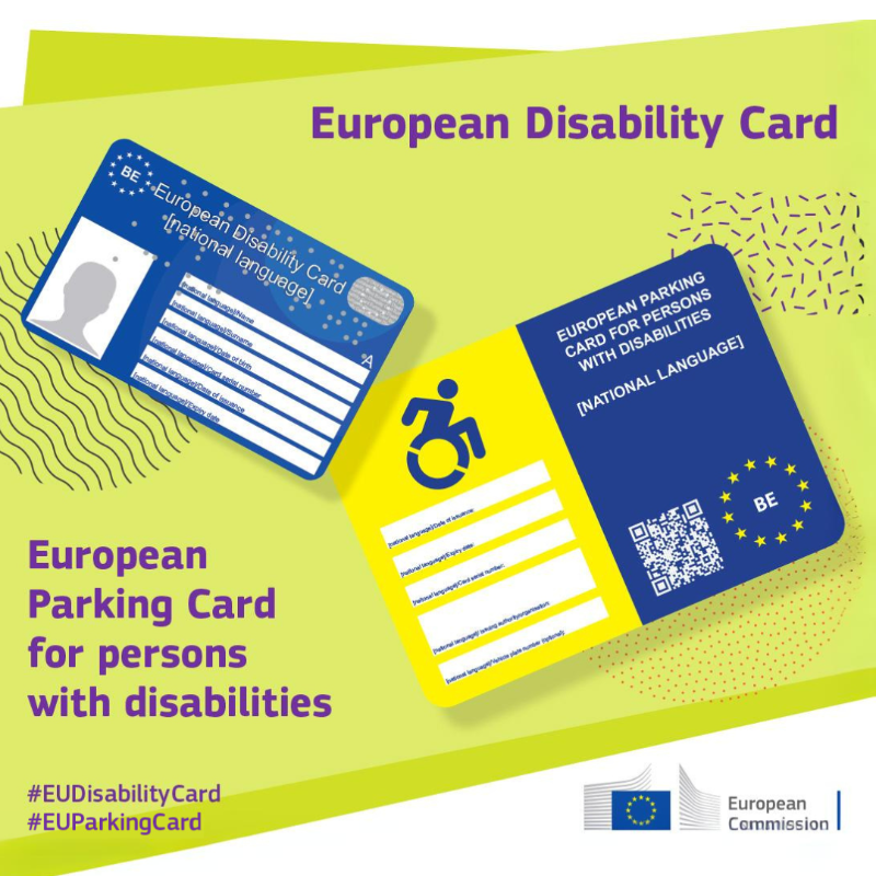 EU_Social's tweet photo. Persons with disabilities need to enjoy greater mobility and access to benefits throughout the EU.
With the introduction of the European Disability Card and of the European Parking Card, we want to make this a reality.
#EUDisabilityCard | #EUParkingCard