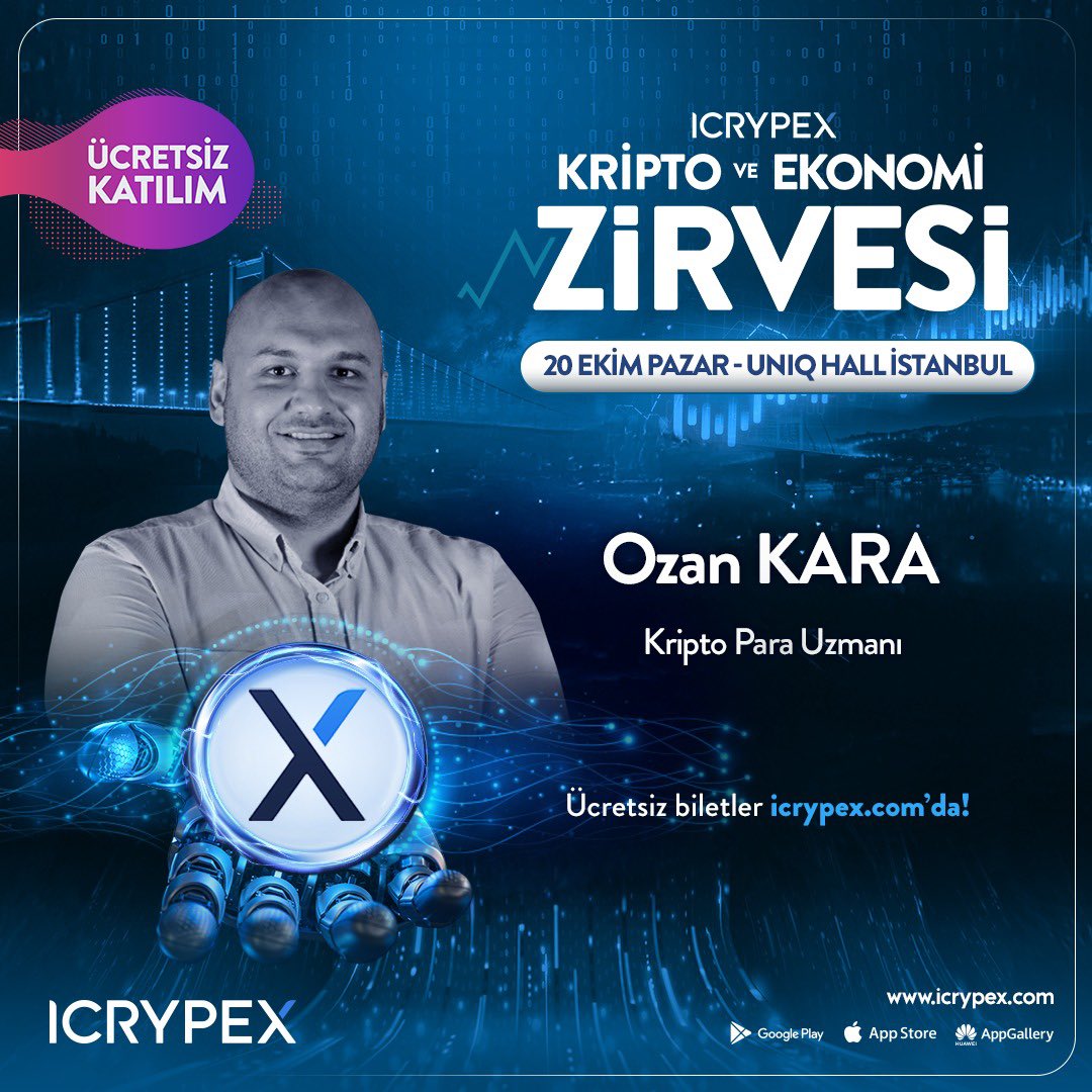 ozankara_3n's tweet photo. Haftasonu UNIQ HALL’da sağlam bir kadro ile @icrypex kripto ve ekonomi zirvesi olacak. Ben de yer alıyorum. Bekliyorum :) ücretsiz kayıt için https://t.co/nxEAYSe5iY https://t.co/En2QlNLPjy
