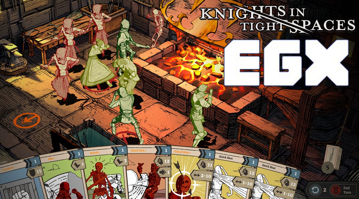 Knights in Tight Spaces will be crashing down at EGX Rezzed Zone this October! ⚔️🔥