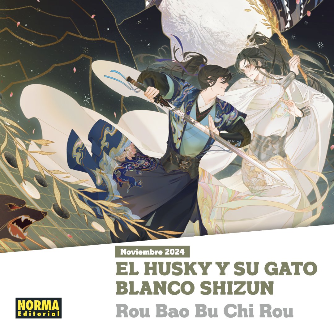 DanmeiEspana's tweet photo. 📣LICENCIA DANMEI📣
@NormaEdManga ANUNCIA LA NOVELA DE ' THE HUSKY AND HIS WHITE CAT SHIZUN' (2ha)

¡Saldrá para ESTE noviembre con una edición especial!