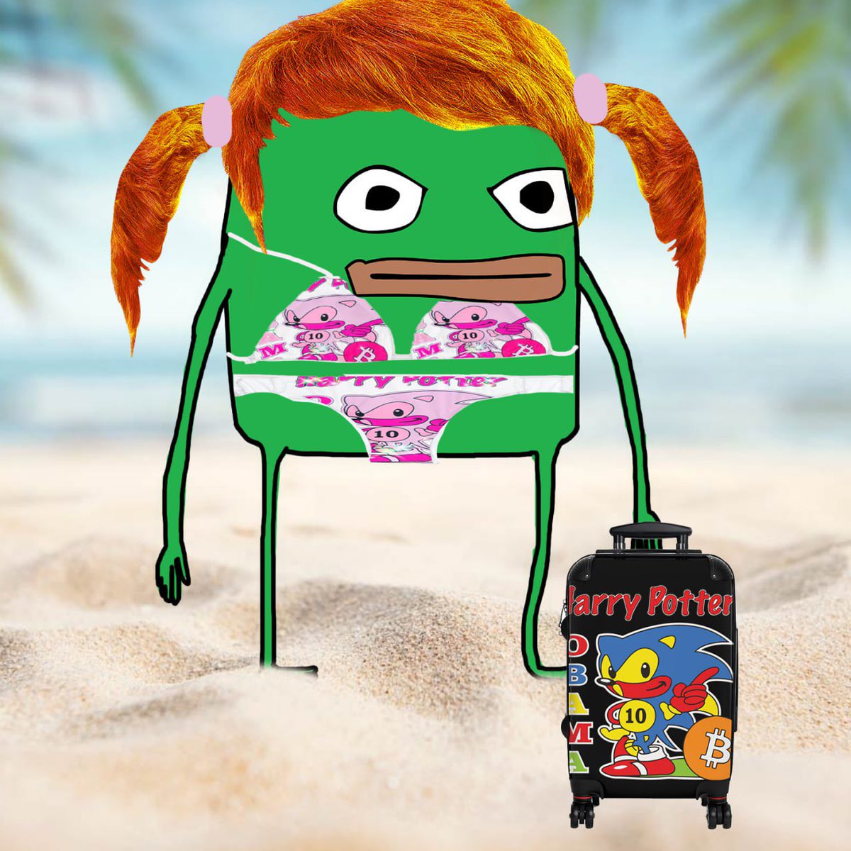 The ticker is …. 

$Daumen on #Eth ♥️💛💙#HarryPotterObamaSonic10Inu <a href="/RealHPOS10I/">HPOS10I ETH</a>