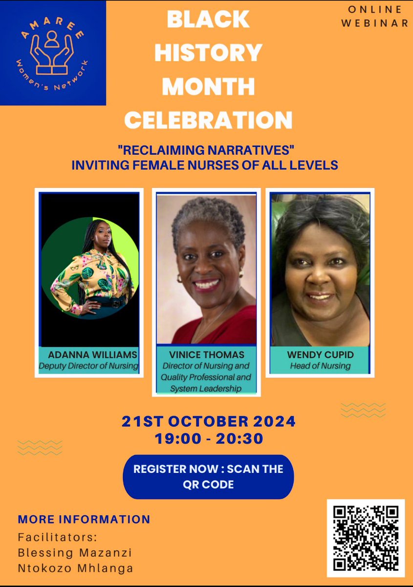 Amaree Women's Network (@amareewomen) on Twitter photo Excited to share our upcoming webinar, open to all. We have a great line up of speakers <a href="/AdannaRWilliam1/">Adanna Williams</a> <a href="/ViniceThomas/">Vinice Thomas </a> <a href="/WMDLove/">Wendy Cupid</a>
Register now! Excited to share our upcoming webinar, open to all. We have a great line up of speakers <a href="/AdannaRWilliam1/">Adanna Williams</a> <a href="/ViniceThomas/">Vinice Thomas </a> <a href="/WMDLove/">Wendy Cupid</a>
Register now!