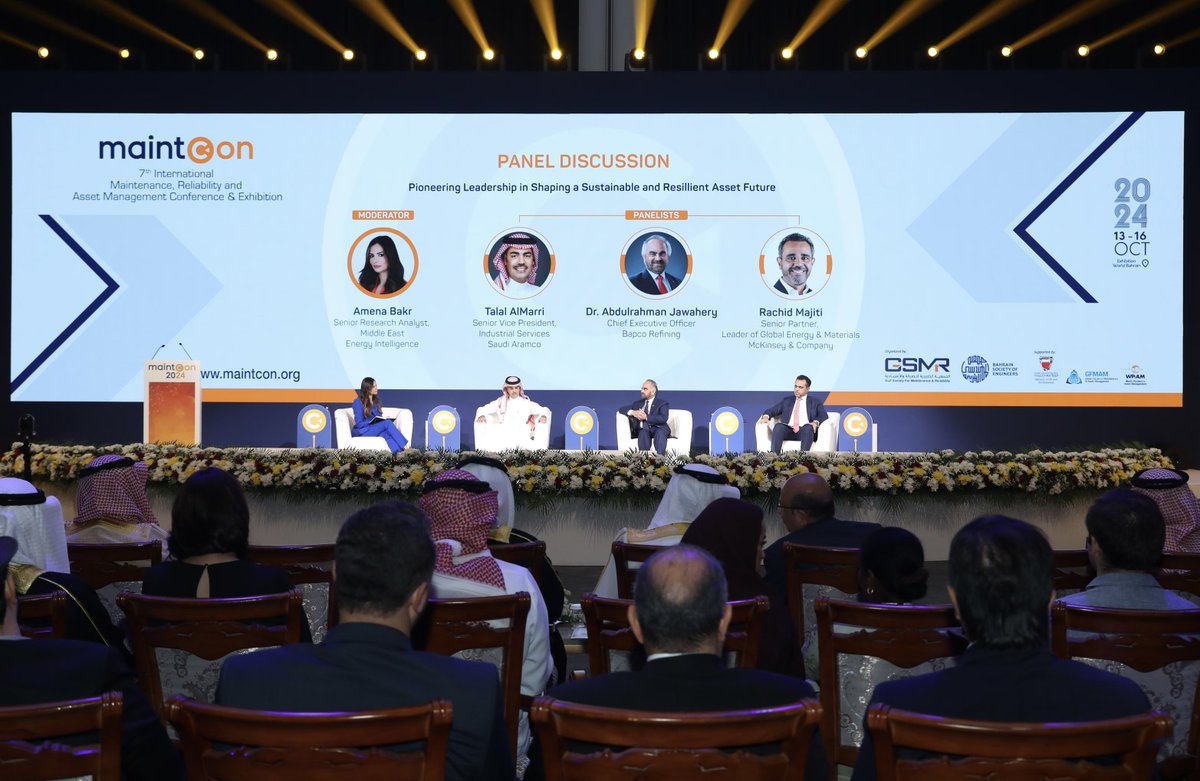 SABIC_MEA's tweet photo. سعدنا برعاية المؤتمر الدولي السابع للصيانة والموثوقية وإدارة الأصول، الذي أقيم في البحرين في الفترة من 13 إلى 16 أكتوبر، حيث عرضنا حلولنا وشاركنا مرئياتنا حول موضوعات الصيانة التنبؤية وتحسين عمل الأصول وممارسات الموثوقية.

#سابك https://t.co/3qMXcDnVu7
