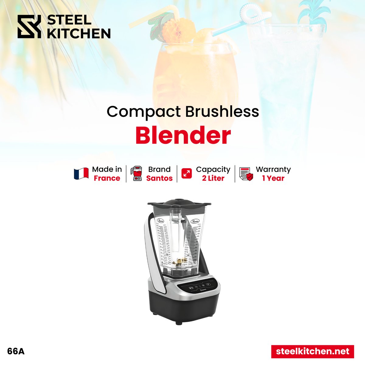 Steel_kitchen's tweet image. Perfectly prepare cocktails, smoothies, milkshakes, iced coffees and any other mixed drink with this Premium blender from the French Santos. 🍎🥤

Know more about this blender by following this link:
steelkitchen.net/product/santos…

#blender #brushlessblender #compactblender #santos