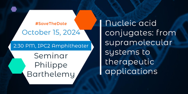 🧬Join us tomorrow for an exciting seminar by 
<a href="/philippebarthe1/">BARTHELEMY PHILIPPE</a>, director of the <a href="/arna_lab/">ARNA lab</a> ! 

📅Tuesday, Oct 15th, 2024  
📌IPC2 Amphitheater  

Zoom link 👉 univ-amu-fr.zoom.us/j/85669048042?…