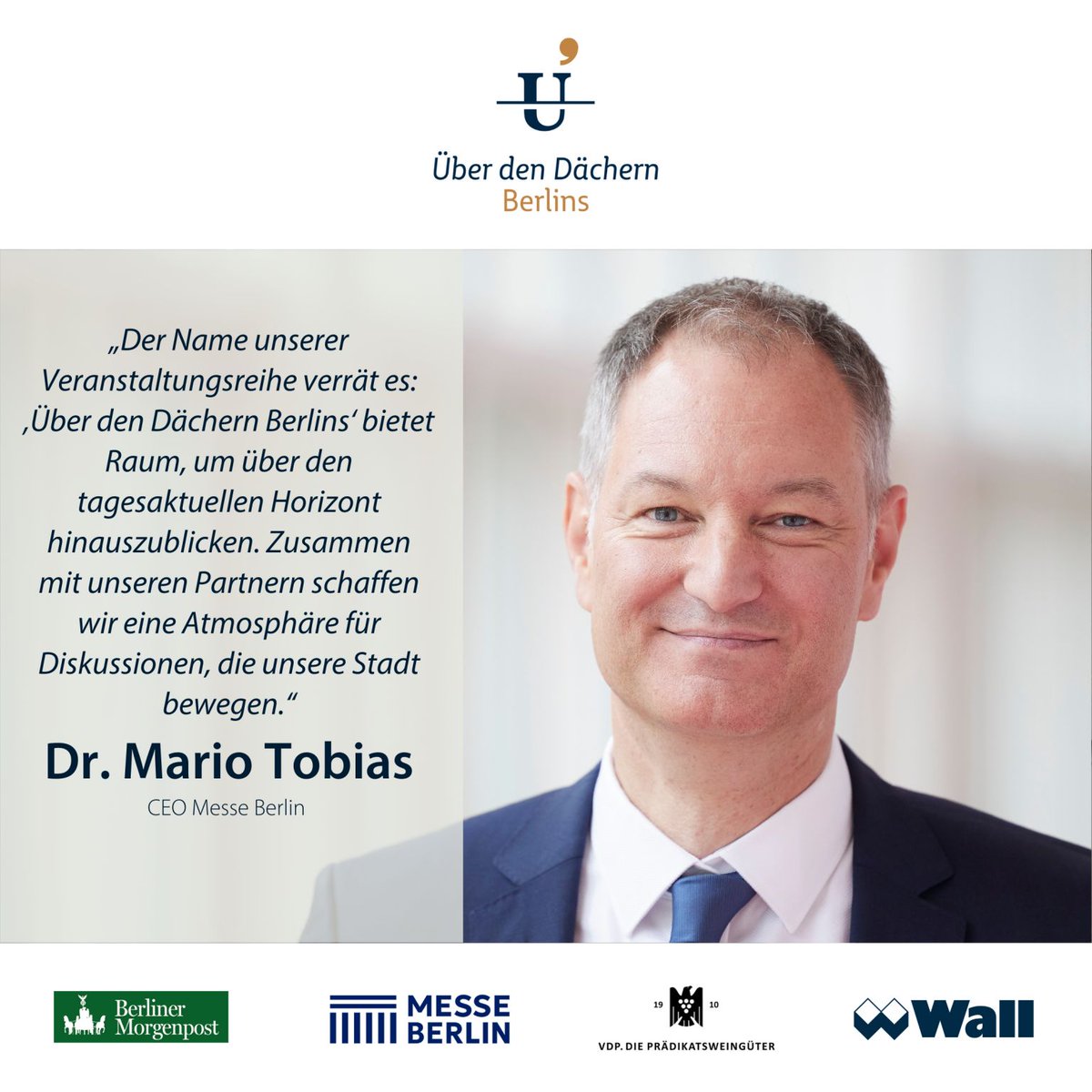Messe Berlin (@messeberlin) on Twitter photo "#ÜberdenDächernBerlins bietet Raum, um über den tagesaktuellen Horizont hinauszublicken. Zusammen mit unseren Partnern schaffen wir eine Atmosphäre für Diskussionen, die unsere Stadt bewegen." Heutiger Ehrengast: <a href="/kaiwegner/">Kai Wegner</a> <a href="/RegBerlin/">Senatskanzlei Berlin</a>. 🌇 #MesseBerlin #ÜDBB #Networking "#ÜberdenDächernBerlins bietet Raum, um über den tagesaktuellen Horizont hinauszublicken. Zusammen mit unseren Partnern schaffen wir eine Atmosphäre für Diskussionen, die unsere Stadt bewegen." Heutiger Ehrengast: <a href="/kaiwegner/">Kai Wegner</a> <a href="/RegBerlin/">Senatskanzlei Berlin</a>. 🌇 #MesseBerlin #ÜDBB #Networking
