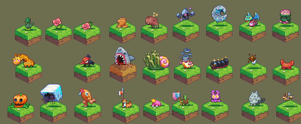 Looking for some more cute/fun monster suggestions! Will make a little mon out of the suggestions I like best! #pixelart