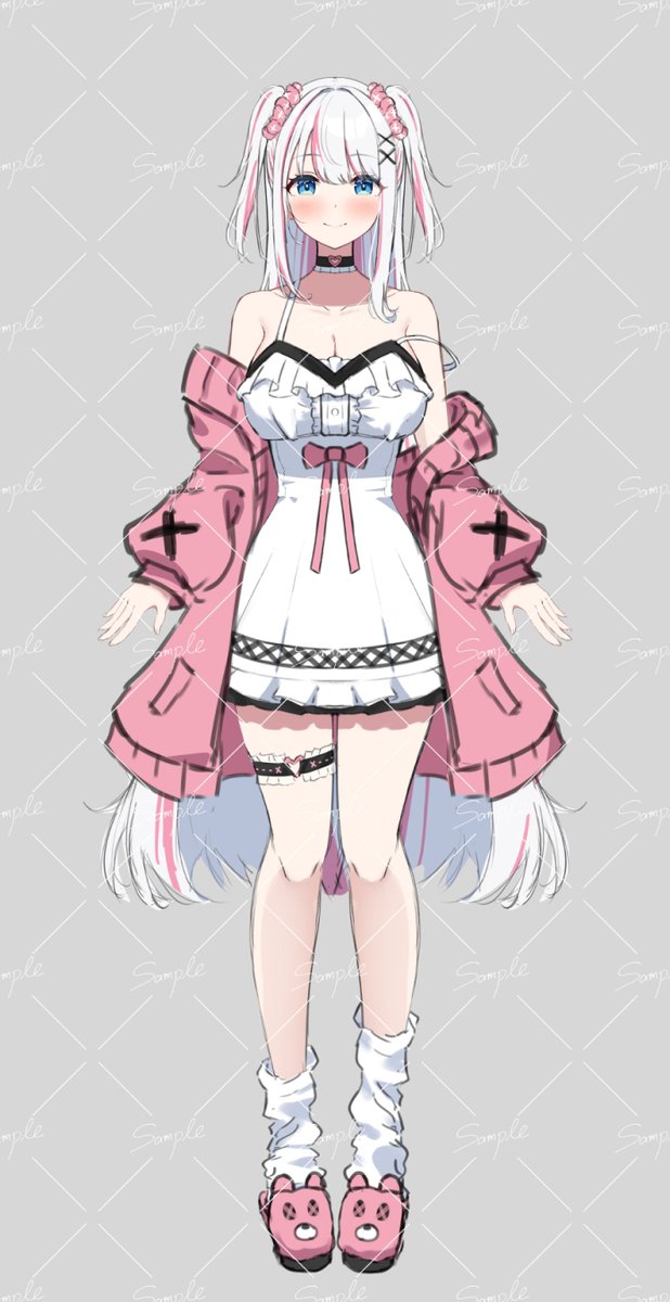 wip 制作中の立ち絵ラフです! 