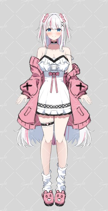 wip 制作中の立ち絵ラフです! 