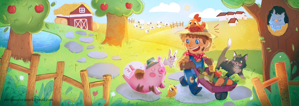 aartopiaa's tweet photo. 🤭🌾🧑‍🌾💛🐽
.
#artist #arte #illustration #clipstudiopaint #ilustracion #art #digitalart #digitaldrawing #digitalillustration #digitalpainting #portfolio #childrenillustration #ilustracioninfantil https://t.co/a1KwPLN6ec