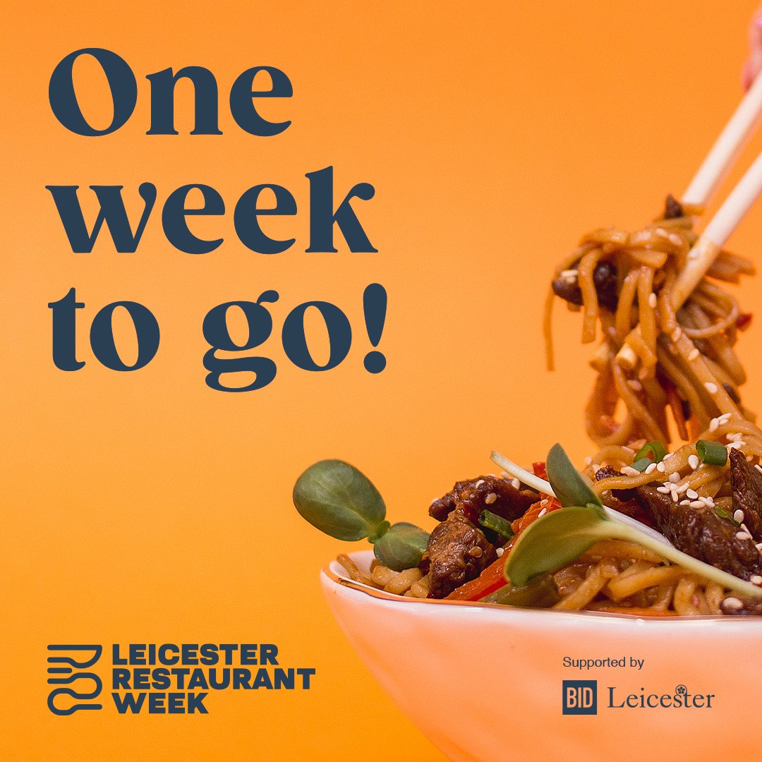 🍴ONE WEEK TO GO🍴

We are now just a week away from the start of Leicester Restaurant Week. Have you picked out which restaurants you'll be visiting yet?

You can check out all the deals and download your vouchers over at leicesterrestaurantweek.co.uk

#leicester #leicestershire