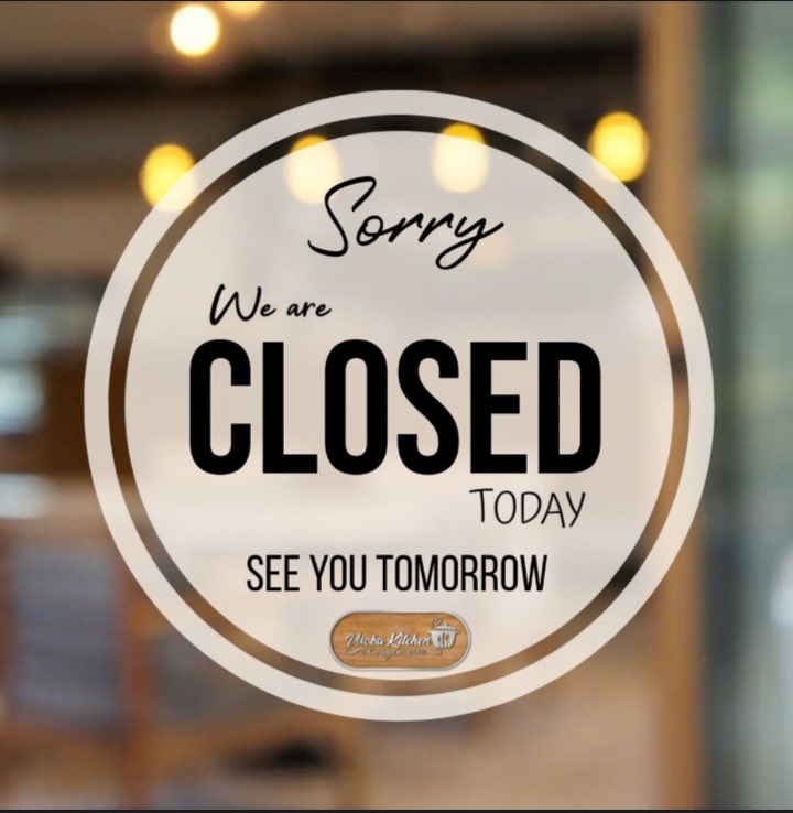 VisokaKitchen's tweet image. Sorry we are closed today, see you tomorrow