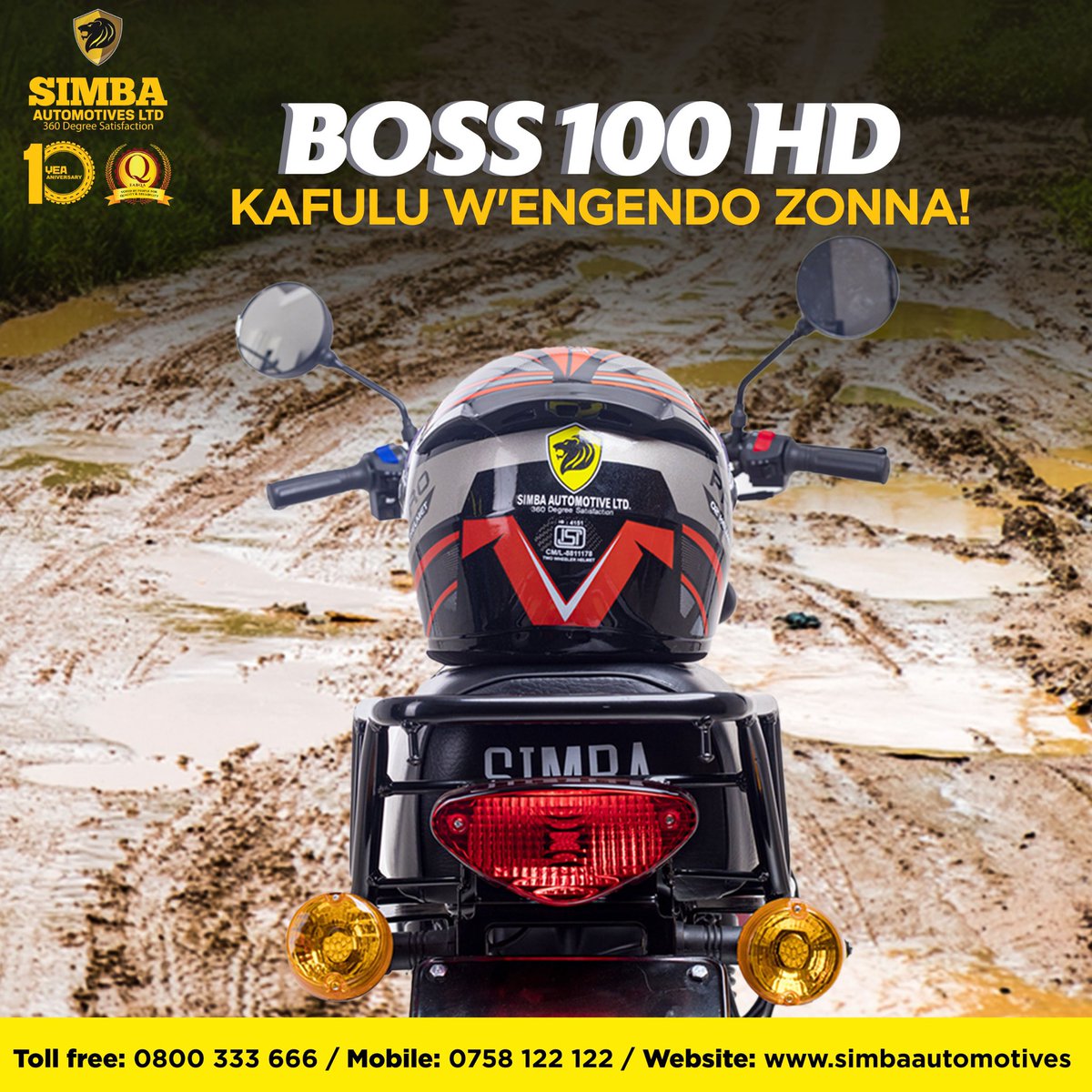 SimbaAutomotiv1's tweet image. Kickstart your week with a ride that’s built to handle all situations,
The BOSS 100 HD is designed for tough roads and smooth business. Let’s drive success together!

#Boss100HD #BuiltForBusiness #BuiltForSuccess #SimbaAutomotives