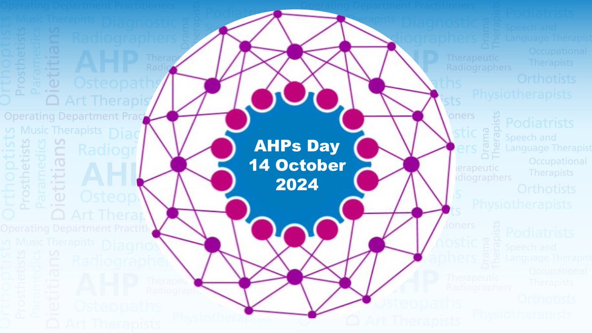 Suzanne Rastrick (@suzannerastrick) on Twitter photo ๐Itโs #AHPsDay 2024๐
ย
A very happy #AHPsDay to each and every #AHP whether registrant, support worker or student.
Thank you for your dedication, passion and innovation, making a difference every day.
#AHPs definitely deliver!
ย
<a href="/WeAHPs/">WeAHPs ๐</a> <a href="/NHSEngland/">NHS England</a> #AHPsDeliver ๐Itโs #AHPsDay 2024๐
ย
A very happy #AHPsDay to each and every #AHP whether registrant, support worker or student.
Thank you for your dedication, passion and innovation, making a difference every day.
#AHPs definitely deliver!
ย
<a href="/WeAHPs/">WeAHPs ๐</a> <a href="/NHSEngland/">NHS England</a> #AHPsDeliver
