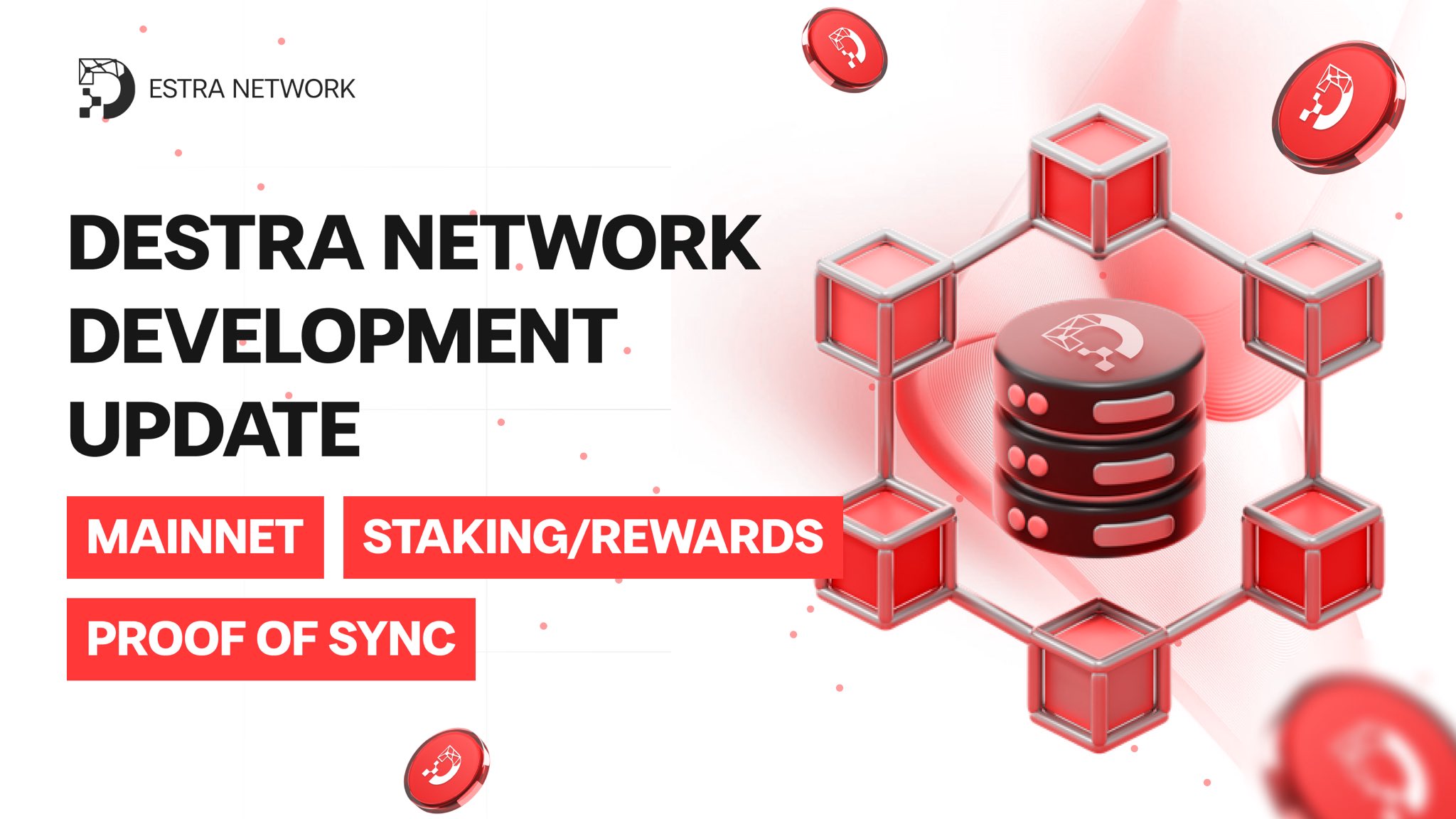 Destra Network on X: "𝐃𝐞𝐬𝐭𝐫𝐚 𝐍𝐞𝐭𝐰𝐨𝐫𝐤 - $DSYNC 𝐃𝐞𝐯𝐞𝐥𝐨𝐩𝐦𝐞𝐧𝐭 𝐔𝐩𝐝𝐚𝐭𝐞: 𝐌𝐚𝐢𝐧𝐧𝐞𝐭, 𝐒𝐭𝐚𝐤𝐢𝐧𝐠 & 𝐑𝐞𝐰𝐚𝐫𝐝𝐬 We're excited to share key updates on the upcoming 𝐃𝐞𝐬𝐭𝐫𝐚 𝐋𝟐 𝐌𝐚𝐢𝐧𝐧𝐞𝐭 launch and the ...