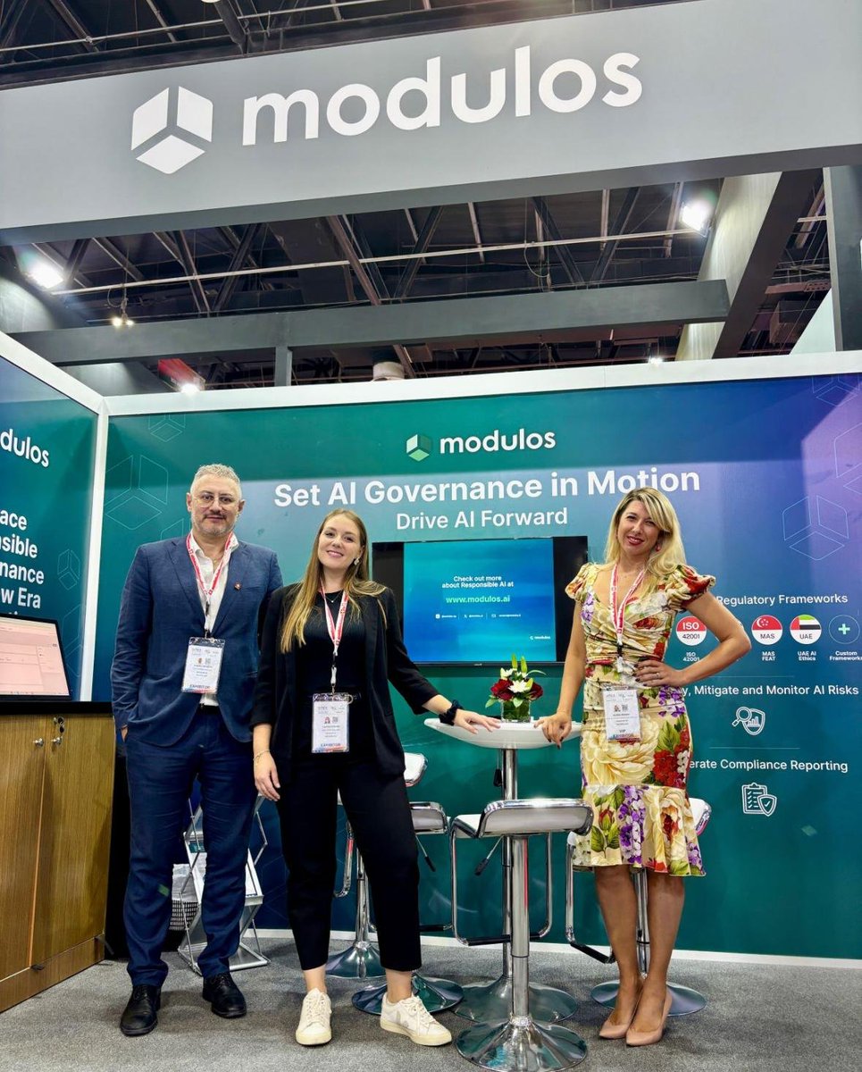 kevinschawinski's tweet image. If you&apos;re at #GITEX #gitex24, then go meet the @Modulos_ai team at the Swiss Pavilion for a demo!
