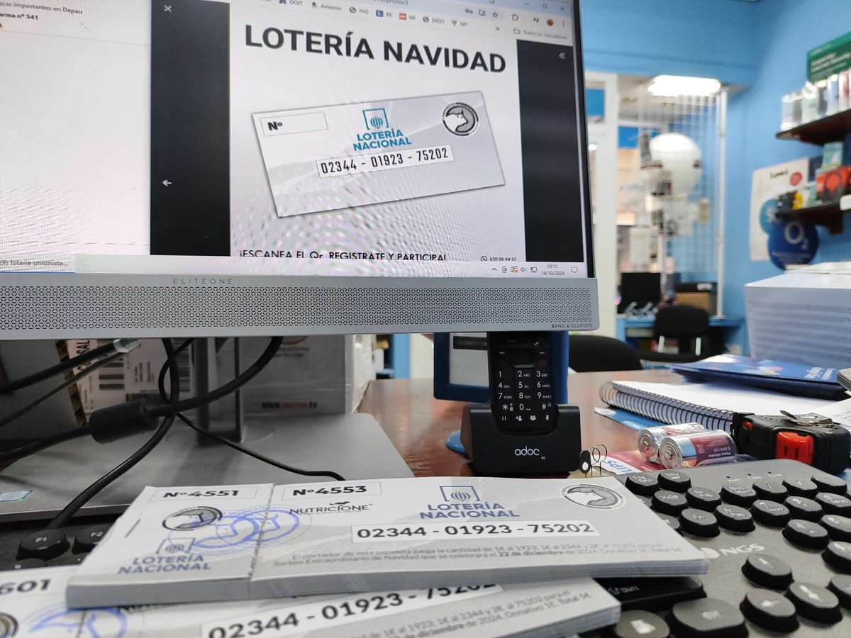 Ya disponible, como cada año, la loteria de <a href="/UnionistasCF/">Unionistas de Salamanca CF</a> en nuestra tienda. 
¡Este año toca y celebramos!
Corre que vuela y luego no digas que no avisé.
#LoteriaNavidad
#Loteria 
#Salamanca