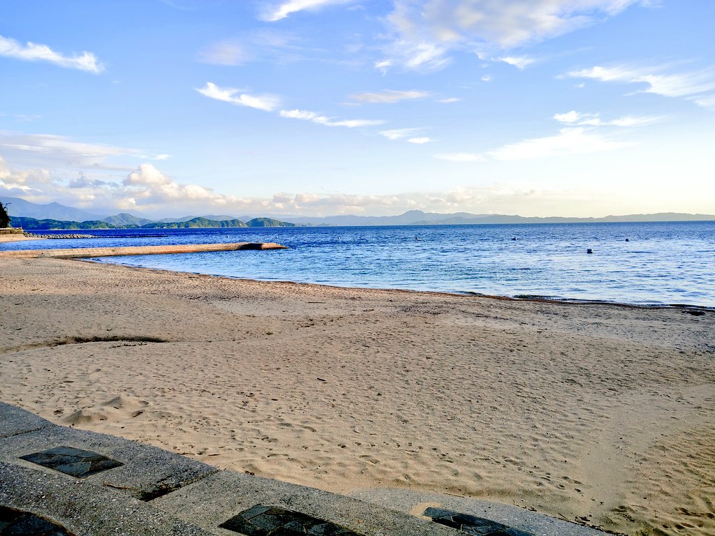 海の見える温泉♨️
しお湯でスッキリした！