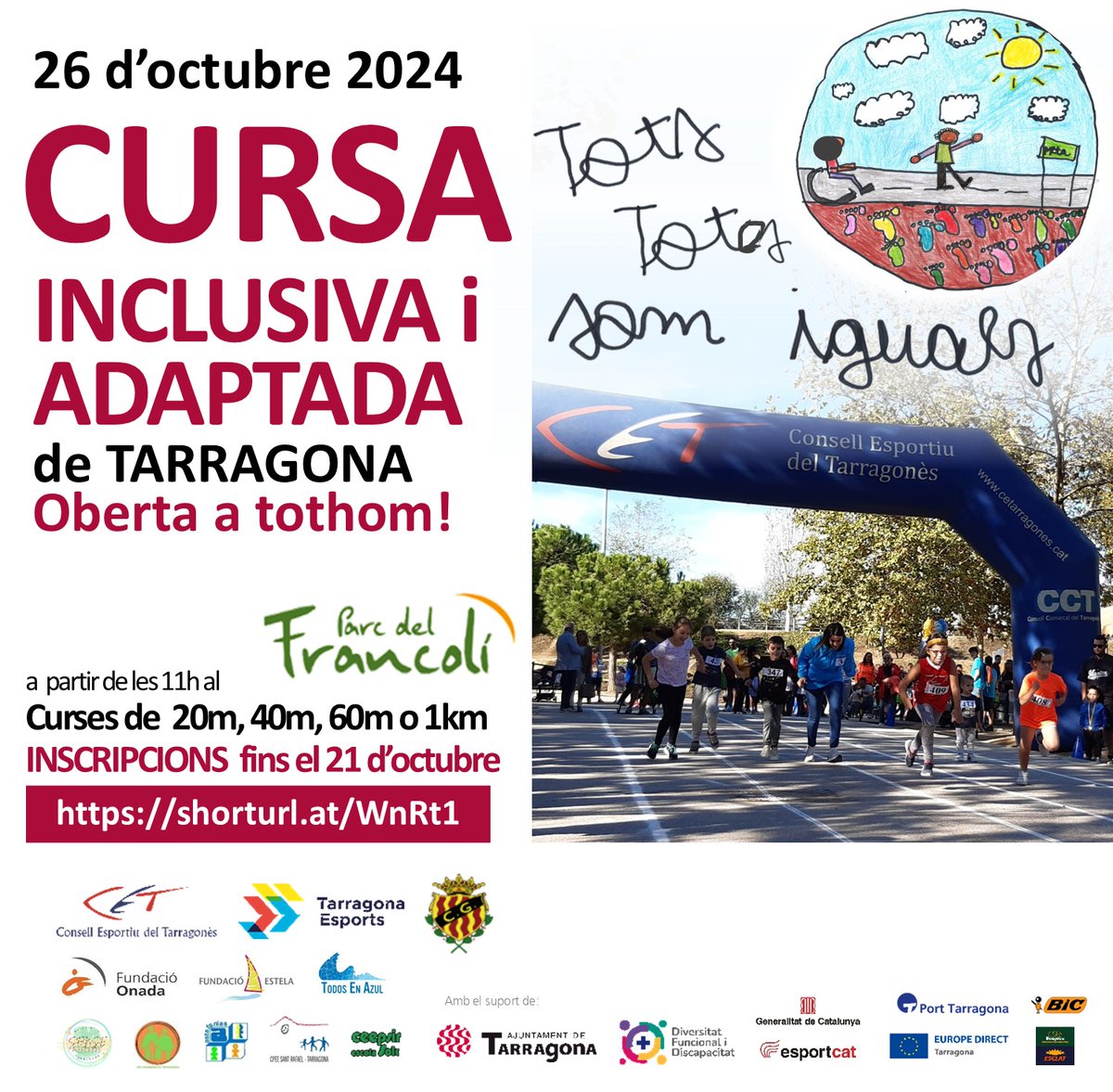 #Tarragona
Teniu temps per inscriure-us dins el 21 d'octubre!