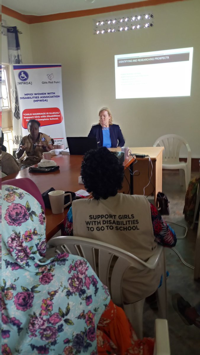 Andrea our SES Volunteer is conducting a one day training for MPWDA BOD and Staff members to strengthen our fundraising efforts. We need to focus on different strategies to remain relevant in the communities we serve. 
#GirlsFirstFund
#DisabilityAwareness
#EducationForAll