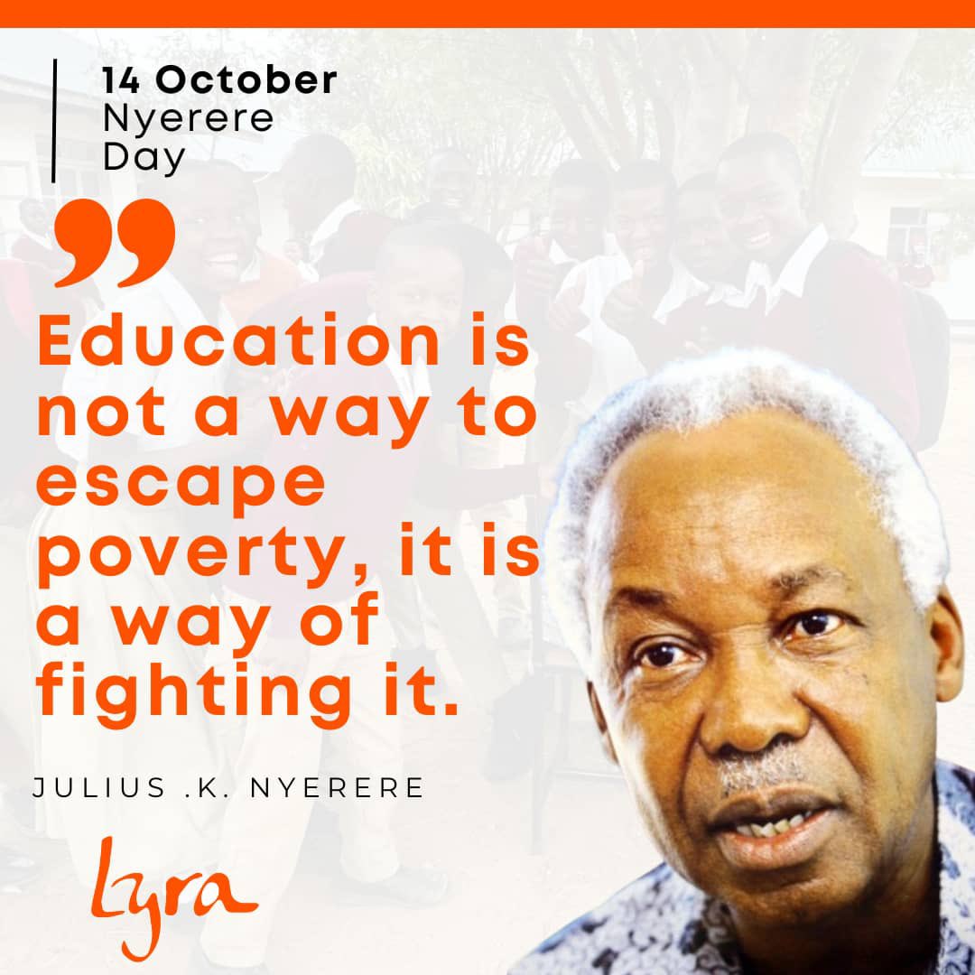 Lyra extends warm wishes to you on this special occasion of Nyerere Day. May this day be filled with joy and reflection.

#nyerereday2024🇹🇿🇹🇿 #nationalcelebration #ikulumawasiliano