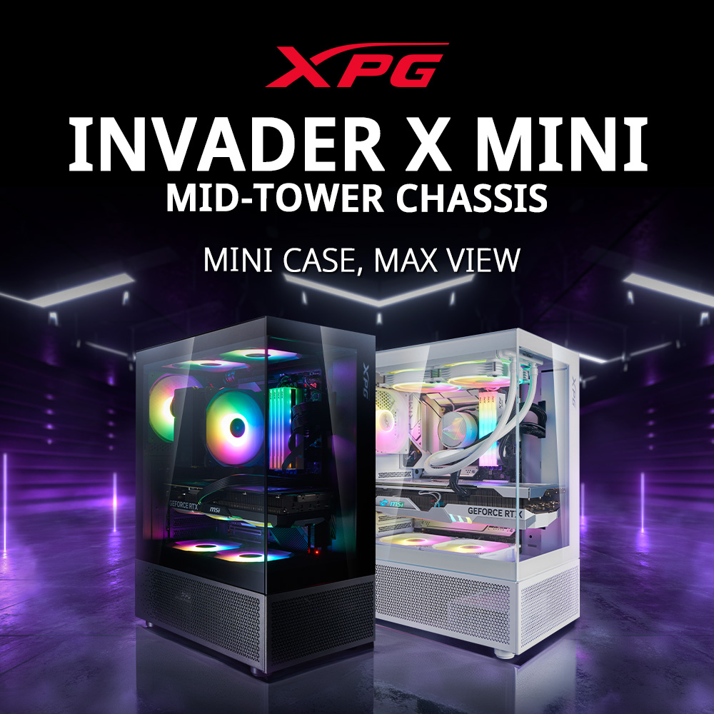 XPG_Global's tweet photo. 💼People wonder how we make the XPG INVADER X MINI so compact, but the process is actually very simple.
🎁Compact Yet Supports up to ATX Motherboards
🎁5 ARGB Fans Included
🎁Up to 330mm GPU Support
🔗Learn more at: https://t.co/Mt6yM6jYYr
#XPG #PCCase #INVADERX #INVADERXMINI #PCGaming #PCBuilding