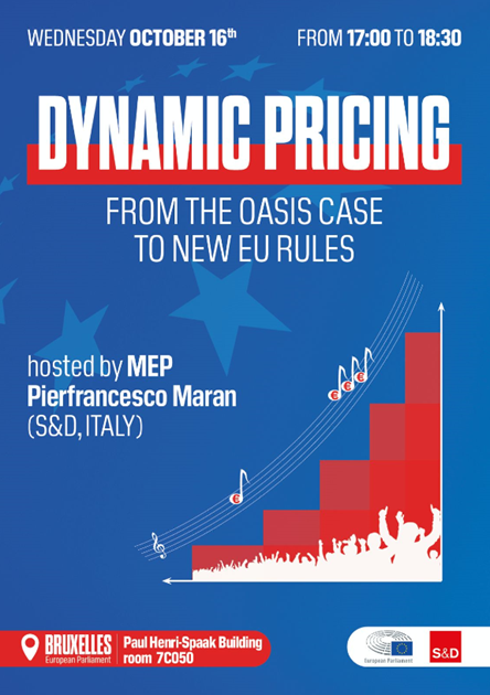 Live DMA (@livedma) on Twitter photo 📣 Live DMA <a href="/Europarl_EN/">European Parliament</a> : Dynamic pricing in the #culture and entertainment sectors, 16th of October at 17h00
The aim is to bring together MEPs and cultural stakeholders to explore the impact of #dynamicpricing and discuss what the EU can do to regulate its application. 📣 Live DMA <a href="/Europarl_EN/">European Parliament</a> : Dynamic pricing in the #culture and entertainment sectors, 16th of October at 17h00
The aim is to bring together MEPs and cultural stakeholders to explore the impact of #dynamicpricing and discuss what the EU can do to regulate its application.