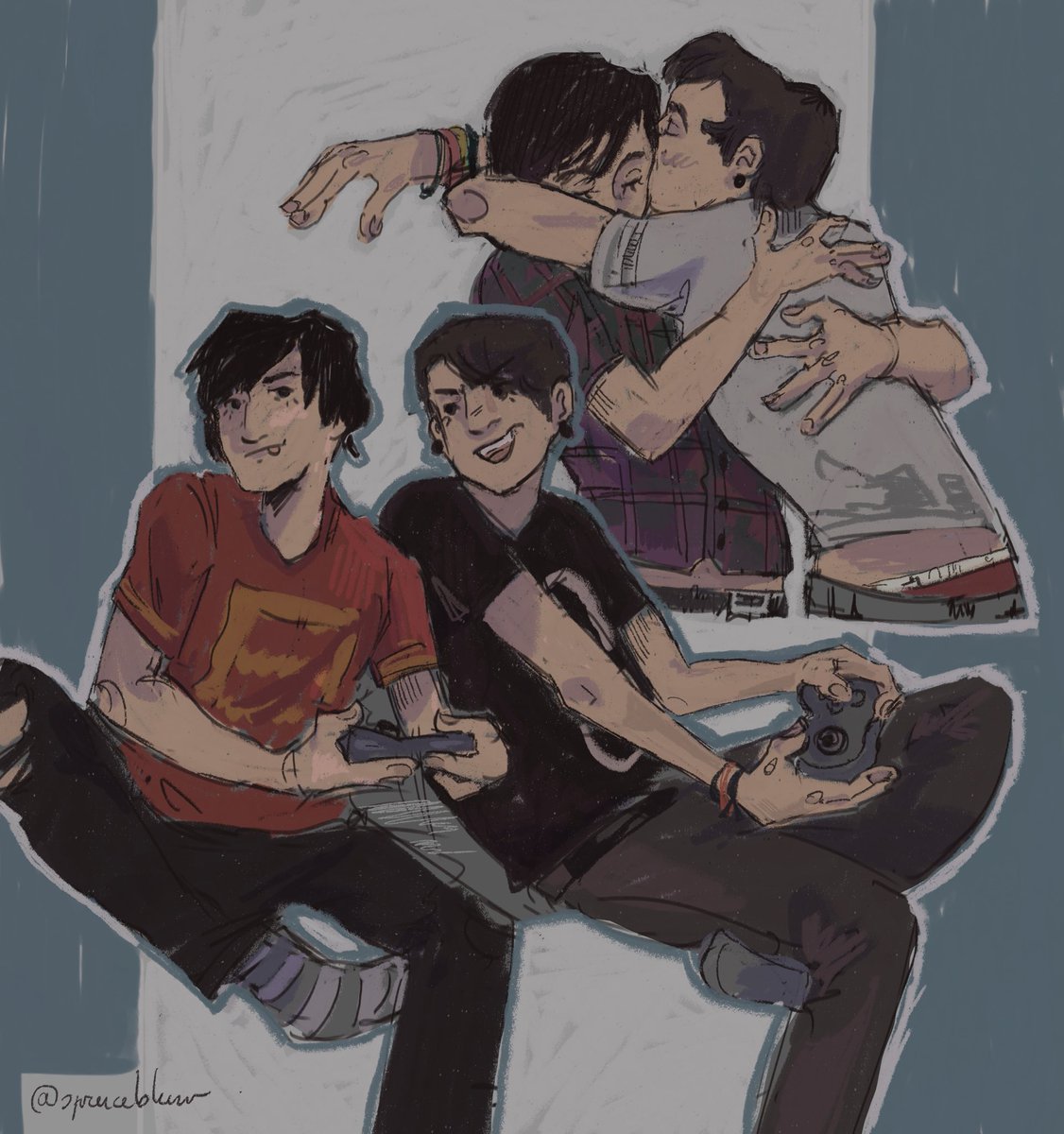 Well I did a bit more. So enjoy fetus dip and pip

#phanart #danandphil