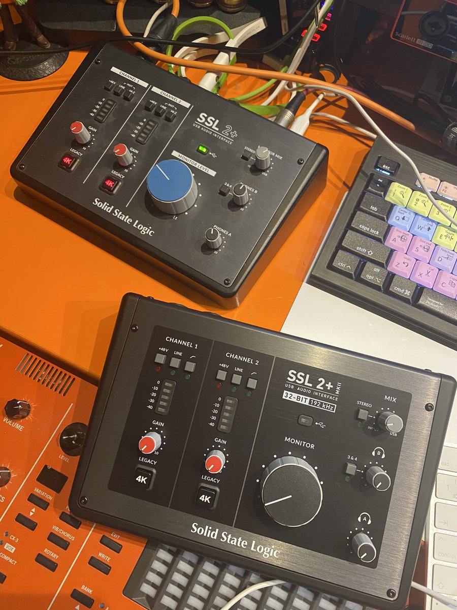 Haganeshimaoka's tweet photo. Mk2きたから入れ替える！

#SSL
#SSL2+ Mk2 https://t.co/8glmEiyz2s