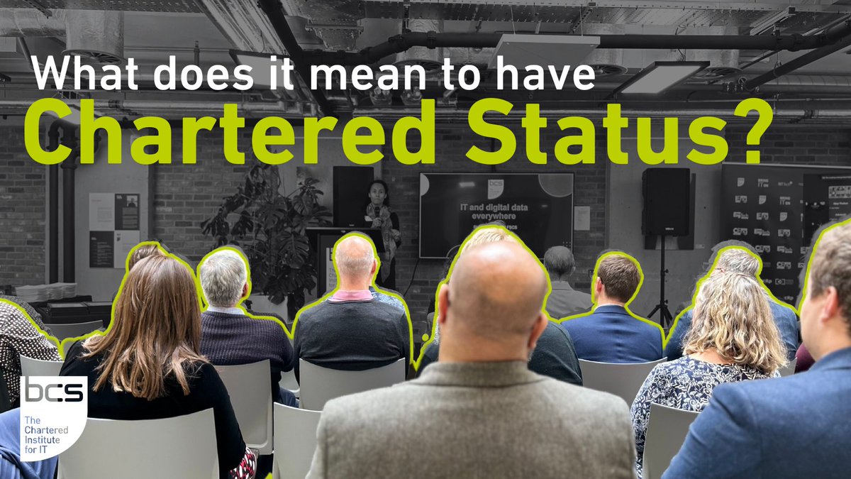 bcs's tweet image. 🚀Elevate Your IT Career with Chartered Status!
Chartered IT Professional (CITP) is a mark of excellence, and a commitment to professional standards.
Find out more: hubs.ly/Q02SW51d0
#CITP #CharteredStatus #ITProfessionals #CareerDevelopment