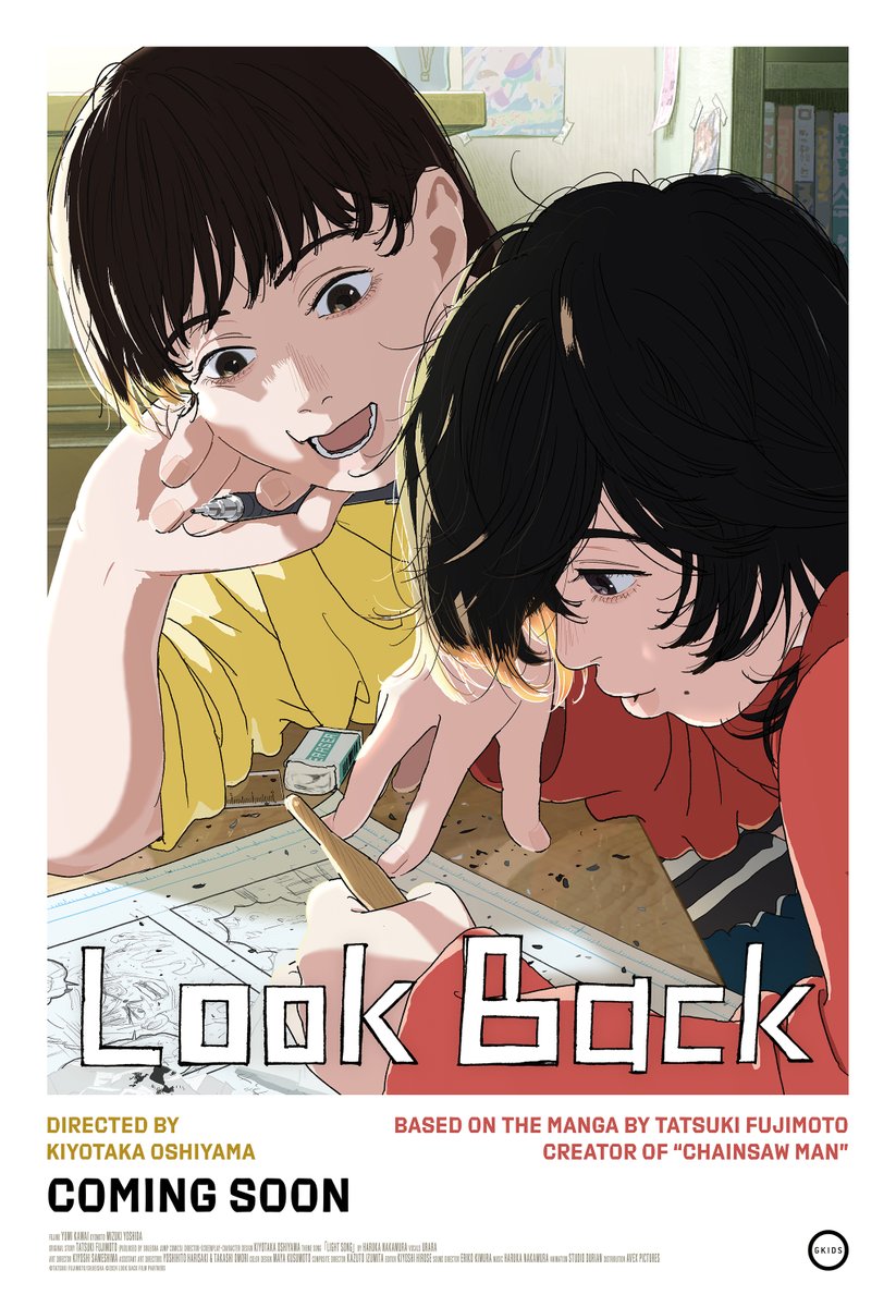 LuscaFilmFest's tweet photo. Uno de los animes más esperados del año, LOOK BACK de Kiyotaka Oshiyama, basada en el manga de Tatsuki Fujimoto, llega a los cines de Puerto Rico el 24 de octubre. 📝 #LuscaEvents https://t.co/ODWNQyyLvT