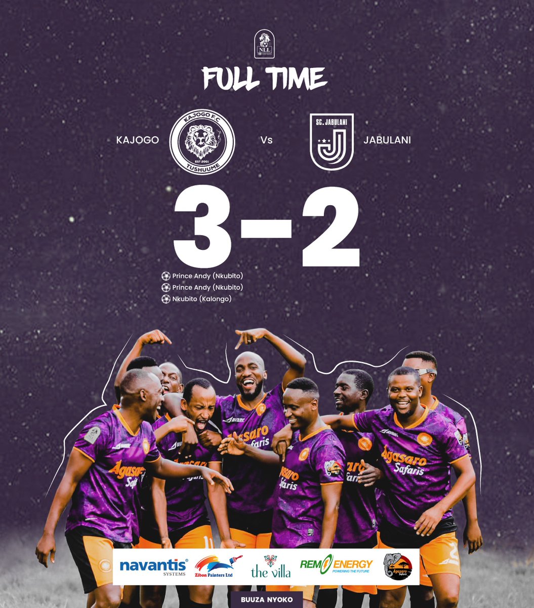Kajogo FC (@kajogofc) on Twitter photo Yesterday’s <a href="/ntare_league/">Ntare Lions League</a> action saw us triumph over our young <a href="/SC_Jabulani/">CD_JABULANI</a> brothers in a 3-2 victory as we launched #THEMUFASA kit.
Afande #PrinceAndy ordered the lads to first “paka deya”
#Tushuume
#BuuzaNyoko
#TheMufasa
#Road2Fort
credit: <a href="/kezacreatives/">Keza Creatives</a> Yesterday’s <a href="/ntare_league/">Ntare Lions League</a> action saw us triumph over our young <a href="/SC_Jabulani/">CD_JABULANI</a> brothers in a 3-2 victory as we launched #THEMUFASA kit.
Afande #PrinceAndy ordered the lads to first “paka deya”
#Tushuume
#BuuzaNyoko
#TheMufasa
#Road2Fort
credit: <a href="/kezacreatives/">Keza Creatives</a>