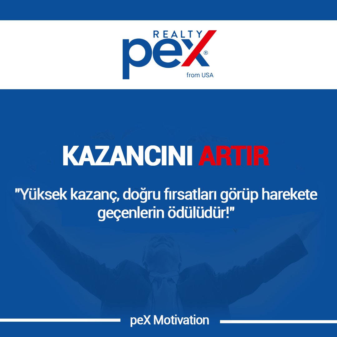 PexRealty's tweet photo. 🌟 Kazancını Artır! 🌟

Emlak sektöründe başarı, doğru fırsatları görmekle başlar. Yüksek kazanç, bu fırsatları değerlendirip harekete geçenlerin ödülüdür! Her yeni gün, yeni fırsatlar sunar; önemli olan, bu fırsatları fark edip en iyi şekilde değerlendirebilmektir.

#realtypex https://t.co/CQXHpvegTR
