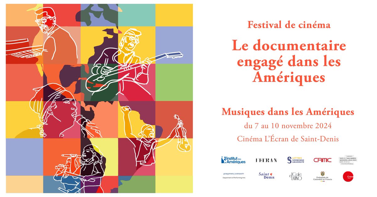 idameriques's tweet photo. 🎬 Découvrez l'article de notre partenaire @El_CafeLatino sur le festival « Le documentaire engagé dans les Amériques » qui revient à l’automne 2024 pour sa 3e édition autour de la thématique de la musique : https://t.co/gWADY7BUhm https://t.co/6xsnGEQsrv