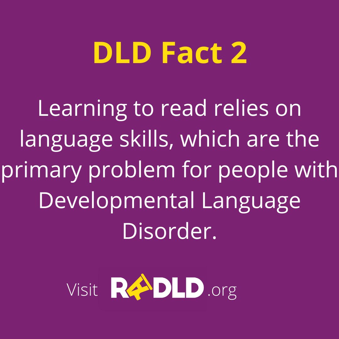 saintcatherines's tweet image. This week we will be starting to share facts and raising awareness for DLD on Friday! DLD is Developmental Language Disorder.
