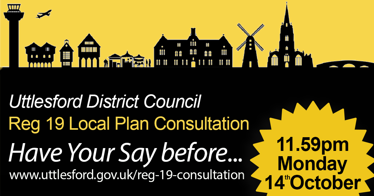 StanstedMPC's tweet photo. Today is the last chance to comment on the Reg 19 version of the Local Plan for Uttlesford. You can read what we have to say about its shortcomings for Stansted here: https://t.co/2qZdpzoo4u https://t.co/uOnI0wWgfo
