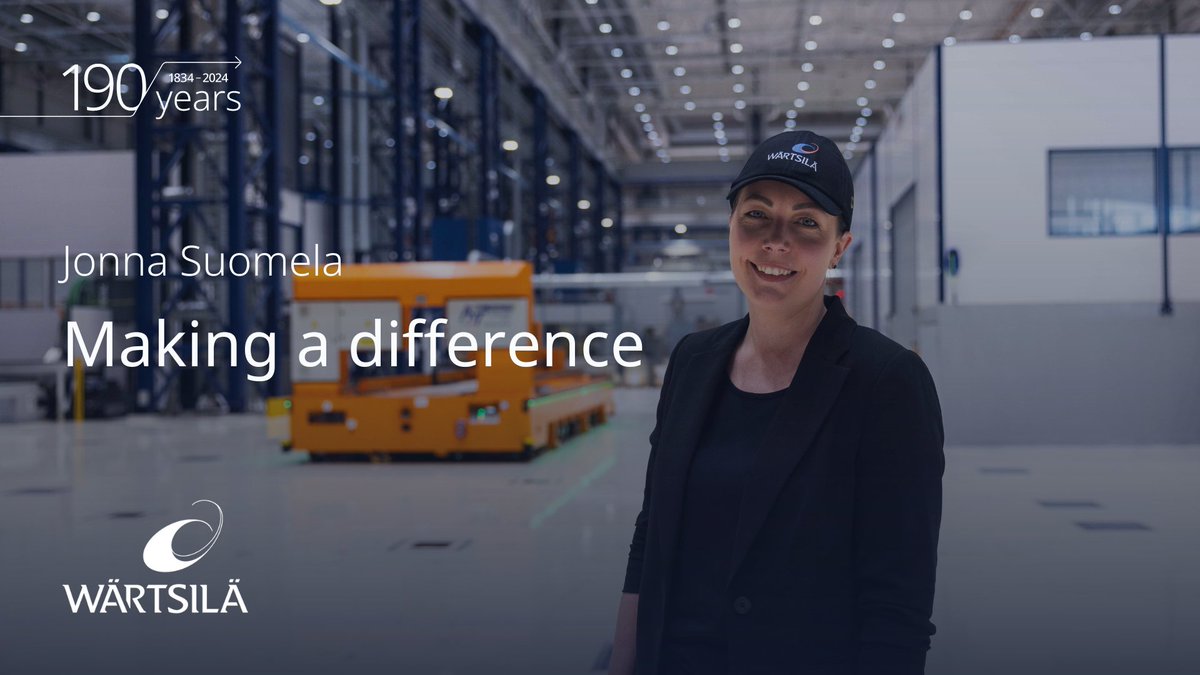 wartsilacorp's tweet image. Wärtsilä’s #SustainableTechnologyHub is revolutionising how we approach #decarbonisation.

In our latest #Wartsila190 feature, we step into Jonna Suomela&apos;s world to understand competence &amp;amp; capacity management at the STH. youtu.be/XYEF_xOtwg0

#FuelYourPower #innovation