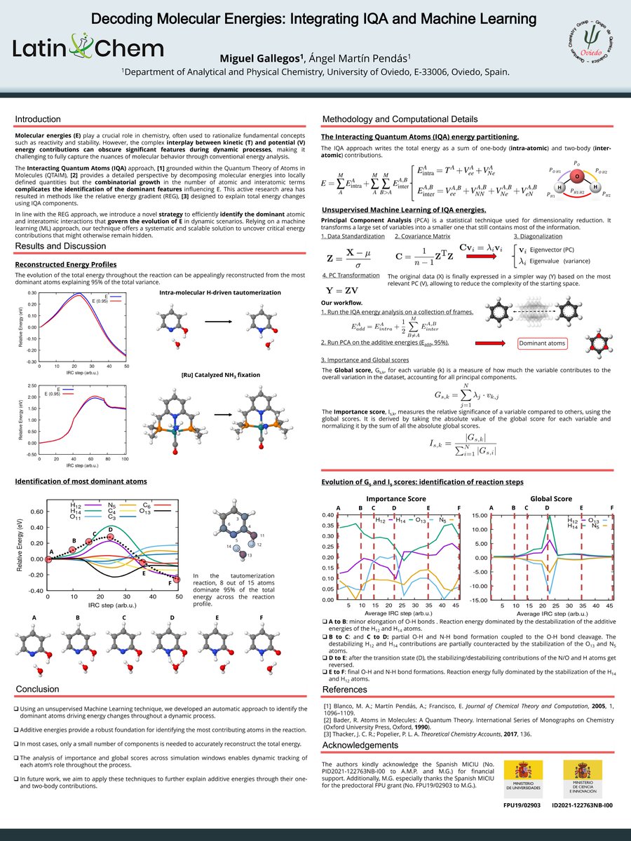 M.Gallegos (@mggalleg0s) on Twitter photo Hi <a href="/LatinXChem/">LatinXChem</a>, presenting my work "Decoding Molecular Energies: Integrating IQA and Machine Learning" at #LatinXChem24 , #LatinXChemComp , #Comp017. #IQA #MachineLearning Hi <a href="/LatinXChem/">LatinXChem</a>, presenting my work "Decoding Molecular Energies: Integrating IQA and Machine Learning" at #LatinXChem24 , #LatinXChemComp , #Comp017. #IQA #MachineLearning