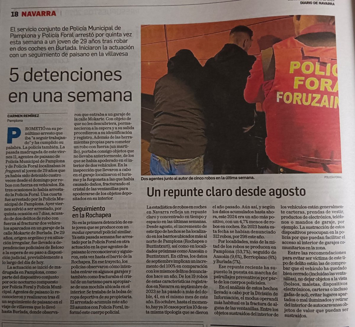 SPPME_Navarra's tweet photo. Trabajo conjunto satisfactorio y efectivo, la unión hace la fuerza y lo demás no ayuda a nada.
Mientras muchos hablan, nosotros seguimos trabajando. https://t.co/Vc0ssx22BB