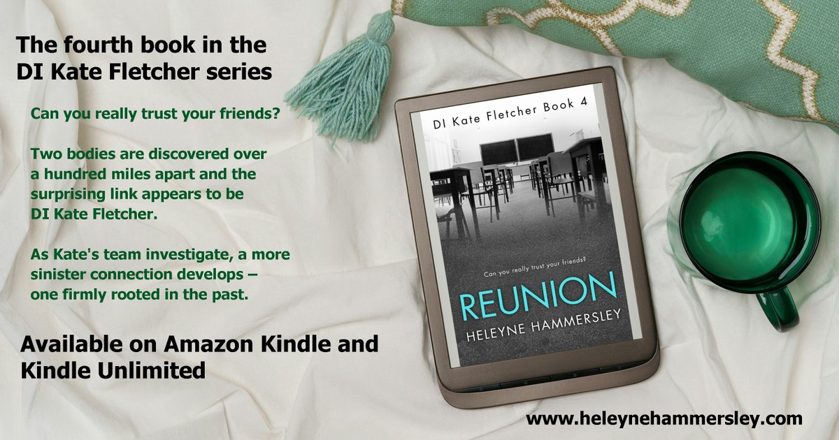 CriFiLover's tweet photo. A sinister connection rooted in the past leads to bloodletting in the present. DI Kate Fletcher and her team are in action once again in the town of Thorpe, South Yorkshire, where a serial killer seems to be targeting people. 
Reunion by @hhammersley66  https://t.co/o1rpEL3ISj https://t.co/mYItjYBWTq