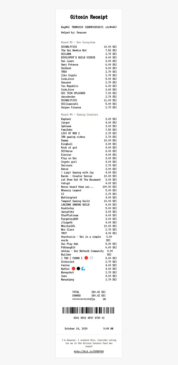 My Final Batch of Votes Guys and special thanks to <a href="/iNonso06/">Nonso 🏪</a> , He Onboarded me into this Ecosystem, Taught me everything I know, Brought me into <a href="/Block24_/">24'</a> , Every piece of profit or Knowledge I gained on $SEI all started from him, Super grateful Legend💎

I also Voted these
