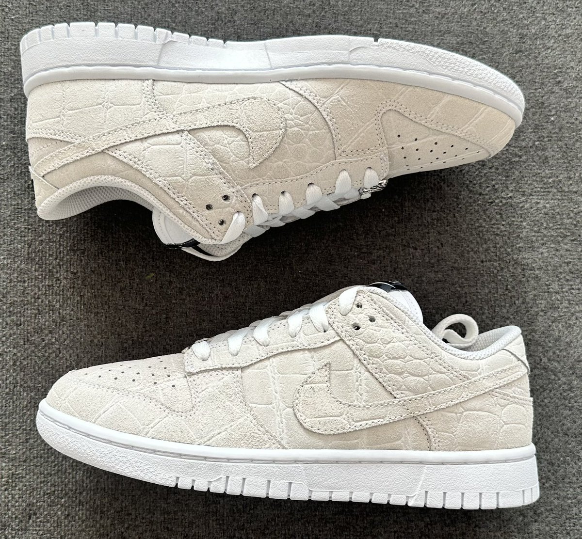 Nike SB Dunk Low Customs “Triple White Oct 24”