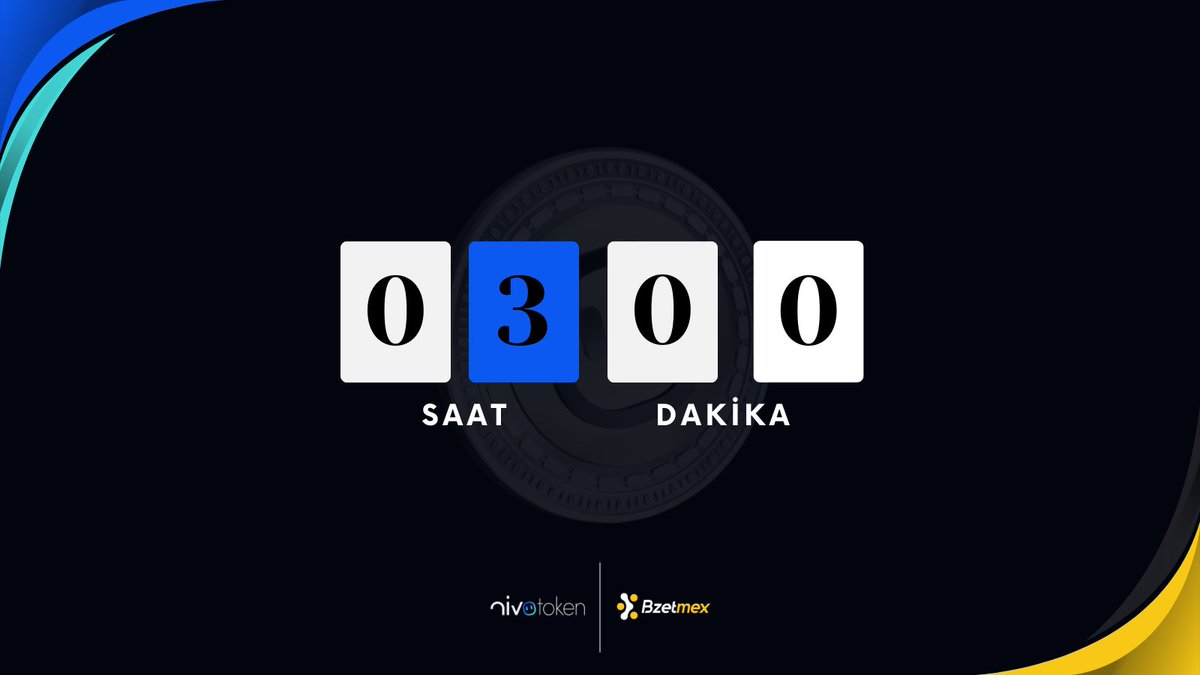 ⏳ Son 3 saat!
NivoToken, <a href="/Bzetmex/">Bzetmex</a> Borsasında Listeleniyor! 

NivoToken ve daha fazlası için:
🌐 Web Sitesi: Nivotoken.com
📸 Instagram: instagram.com/nivotoken/
💬 Telegram: t.me/nivotoken