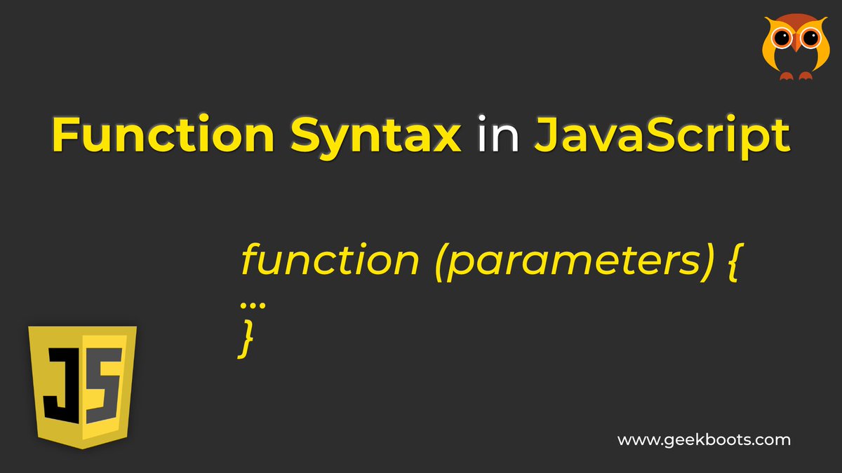 geekboots's tweet image. Understanding Various Syntax of Functions in JavaScript
geekboots.com/javascript/fun…
#js #functionsyntax #javascript #webdesign
