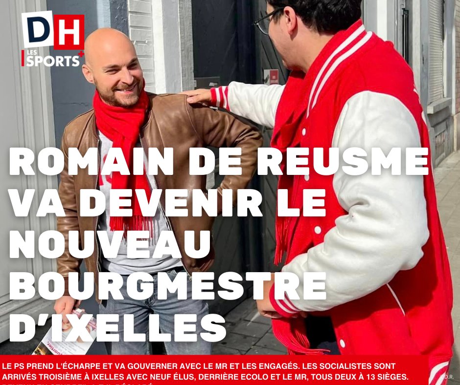 Le PS est arrivé 3e à Ixelles, derrière le MR et Ecolo. Mais Romain De Reusme (PS), troisième score après Calomne et Doulkeridis, va tout de même décrocher le mayorat et prendre la tête de la coalition MR-PS-Engagés.