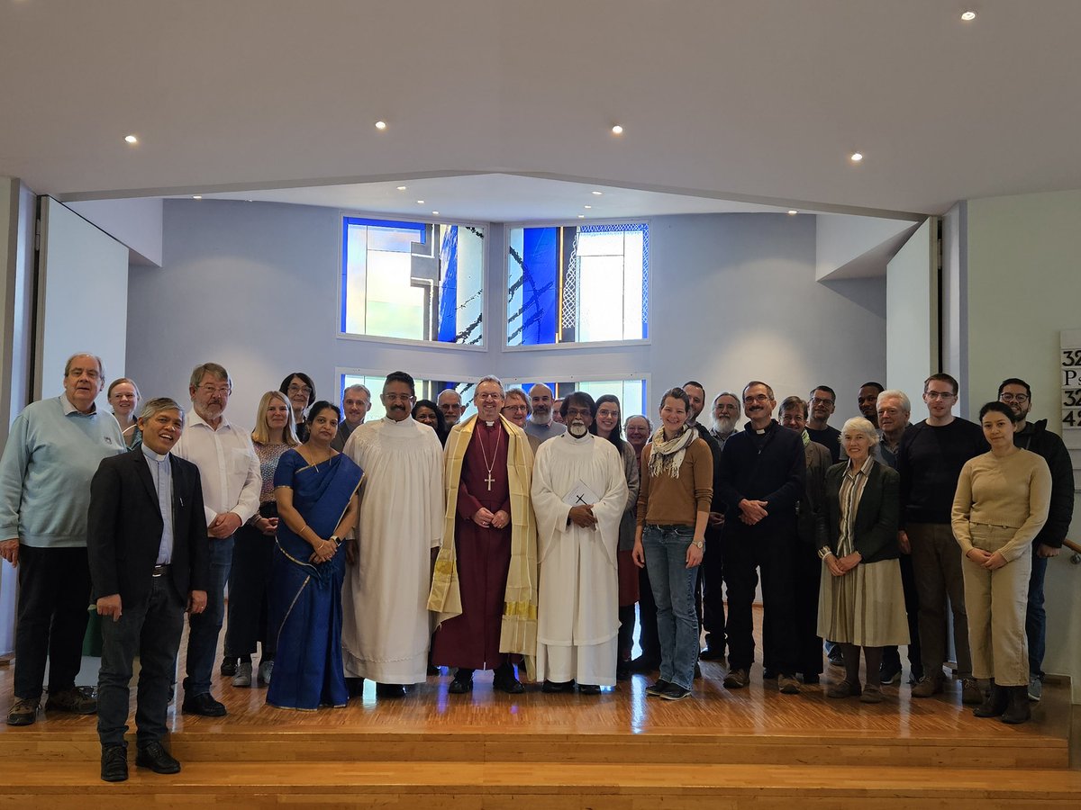 Delighted to be in Freiburg to commission The Revd. Vinod Victor (to my right) as Area Dean for our chaplaincies in Germany.