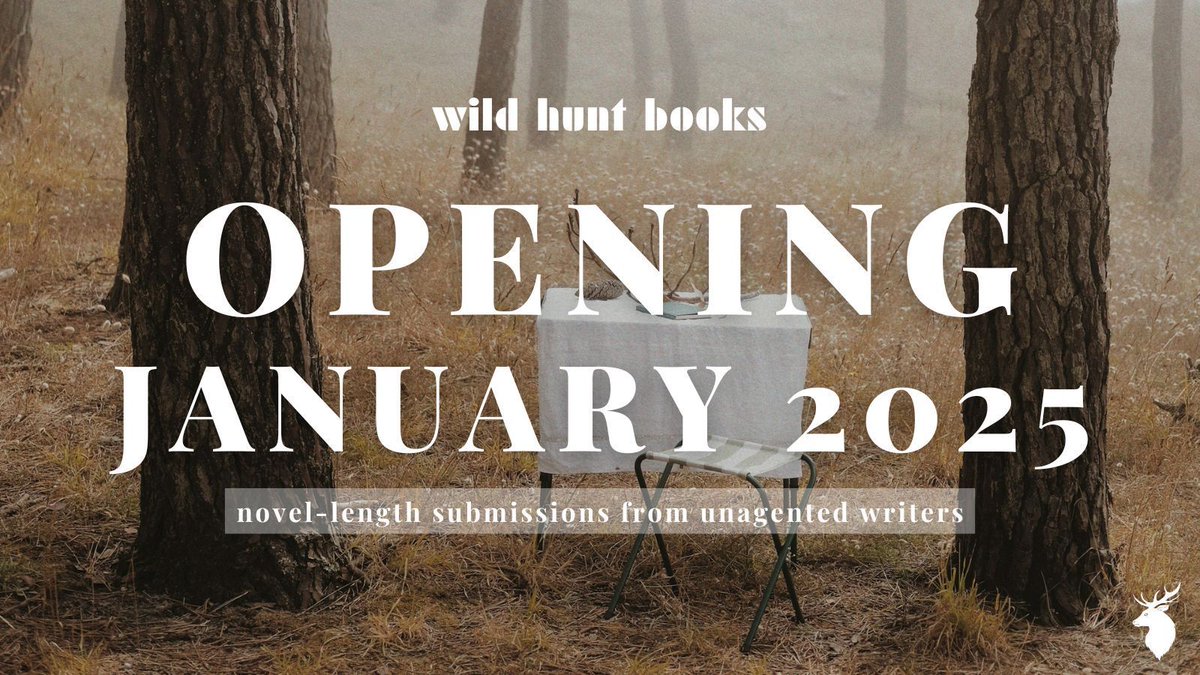 Howdy readers! We've set a date. We're opening to unagented subs: 13-26 January. Head over to our website to find out more!

p.s. men of the internet, please do not send us your subs outside of this window. you're not special and it will be deleted.

wildhuntbooks.co.uk/blog/opening-f…