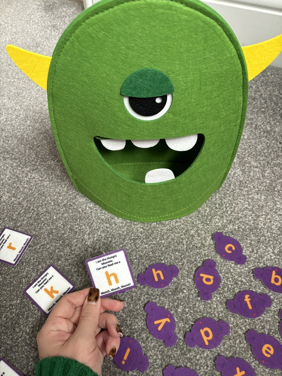 I’m loving being an NQP SLT. I have the best caseload of children who absolutely love coming to sessions each week! One of the best parts of this job is how much fun we have. So I thought I’d share my new find off Temu for sounds in isolation…meet Henry the Hungry Monster 😄