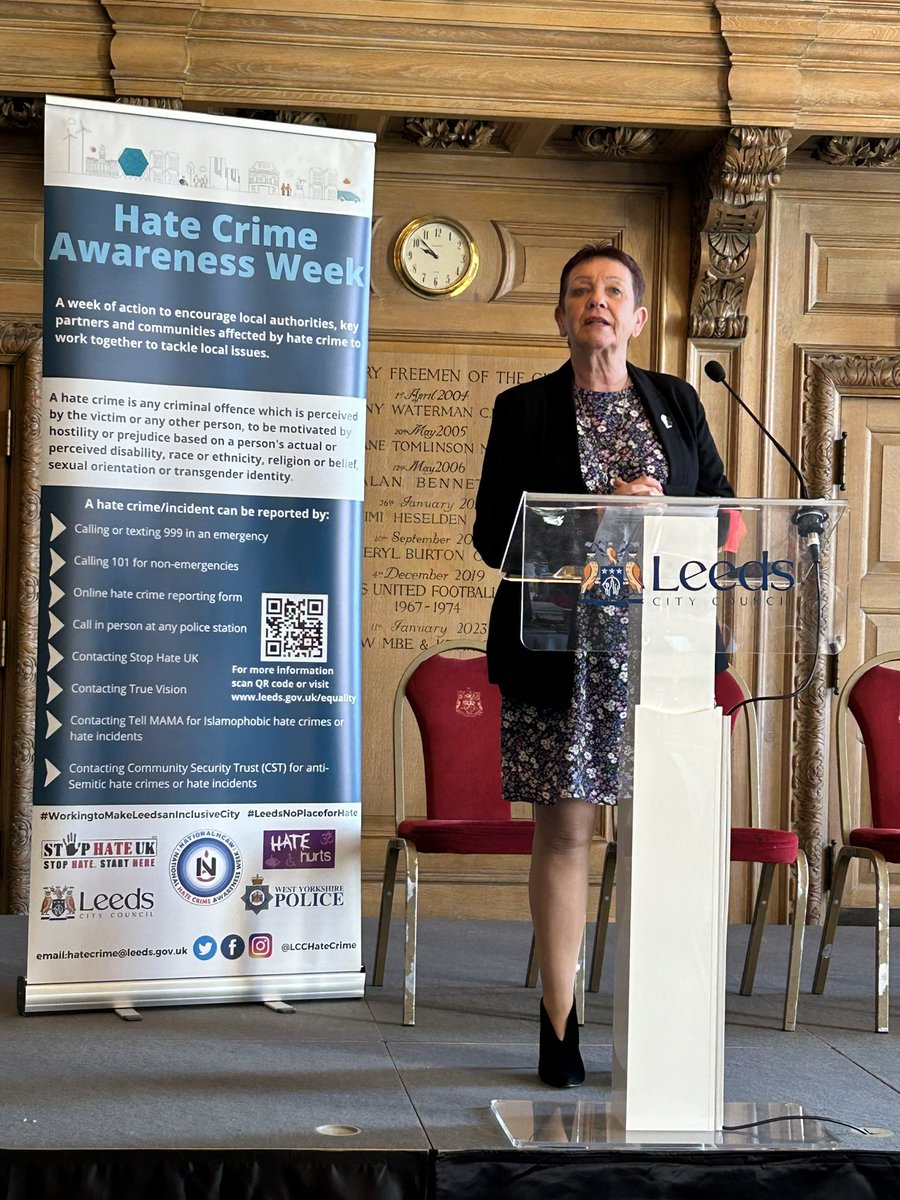 Fiona Venner (@fionavenner) on Twitter photo My amazing friends & colleagues <a href="/alison_4life/">Alison Lowe OBE</a> <a href="/cllr_harland/">Mary Harland 🤍💛💙</a> opening the Leeds launch of Hate Crime Awareness Week. Moving speech from Alison drawing on her own & her Dad’s experiences of racism to inform her determination to challenge hate, improve policing & make Leeds better My amazing friends & colleagues <a href="/alison_4life/">Alison Lowe OBE</a> <a href="/cllr_harland/">Mary Harland 🤍💛💙</a> opening the Leeds launch of Hate Crime Awareness Week. Moving speech from Alison drawing on her own & her Dad’s experiences of racism to inform her determination to challenge hate, improve policing & make Leeds better